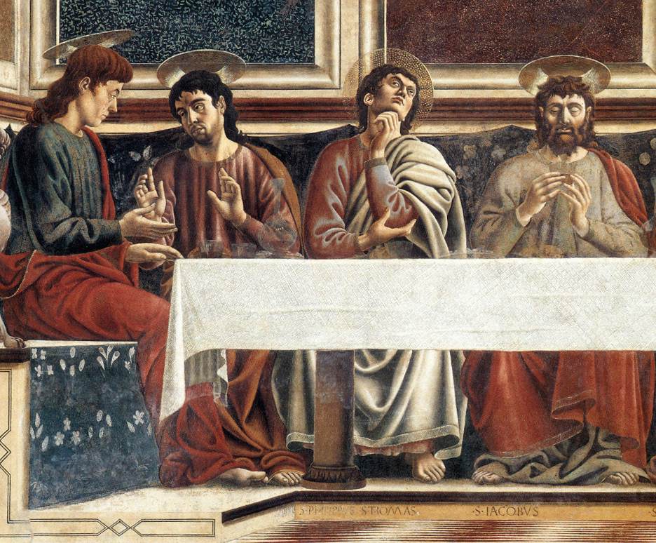 Andrea del Castagno Last Supper (detail)